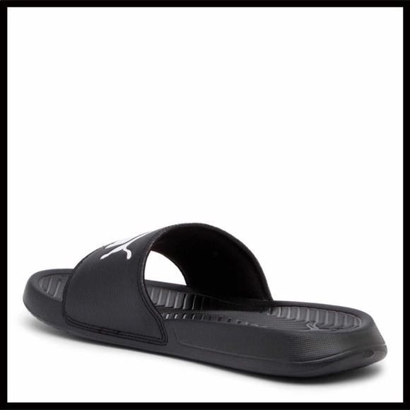 PUMA BLACK SLIDES SANDALS SPORT SLIP ONS A2C - Picture 6 of 8